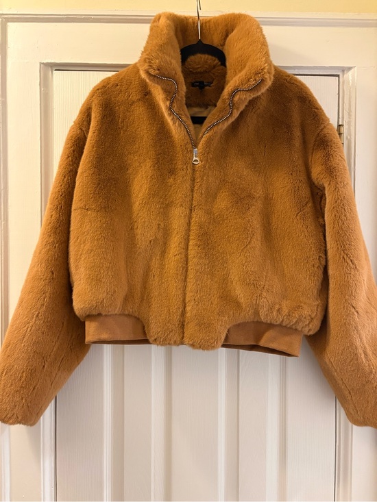 rag & bone Jackets & Blazers - rag & bone Kacy Faux Fur Bomber in Camel